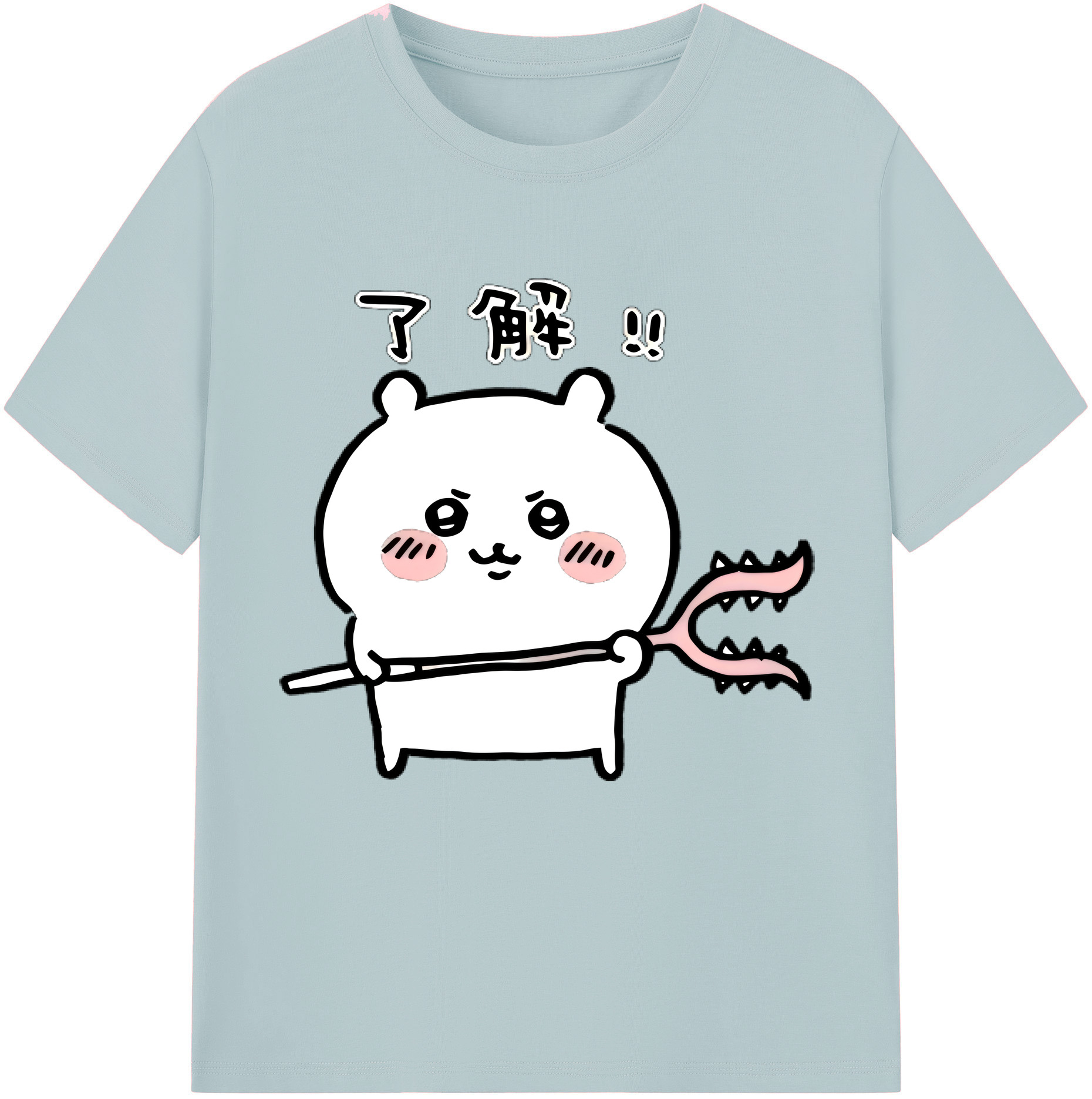 （画像用） ちいかわ ちいかわ Chii-kawa chiikawa 綿100％半袖Tシャツ（フロントプリント）